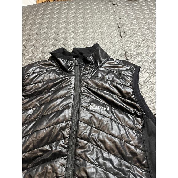 Marmot Womens Black Insulated Vest Athletic Running Warm Size Large - Picture 2 of 7